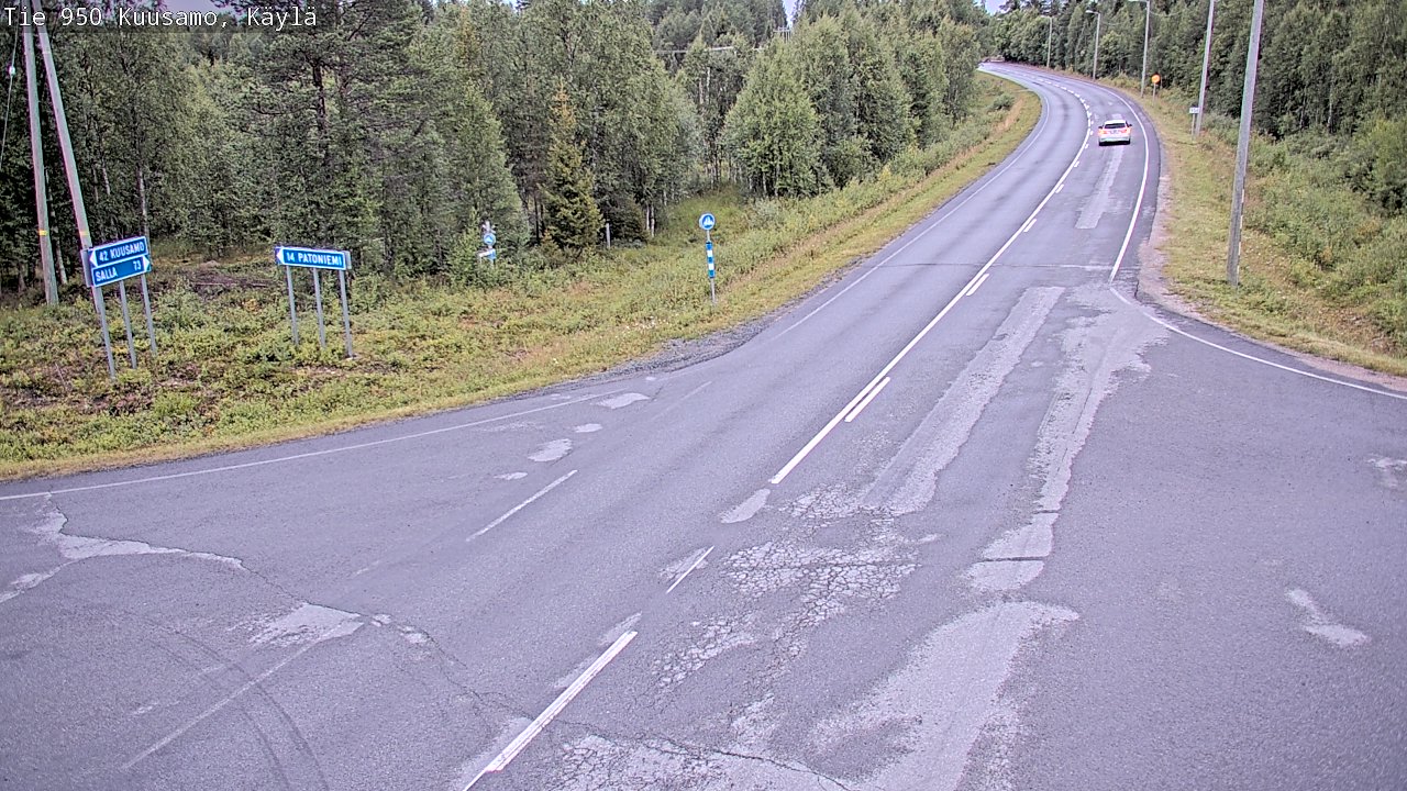 Kelikamerat Kuva Tie 950 Kuusamo, Käylä, Kuusamo, Pohjois-Pohjanmaa