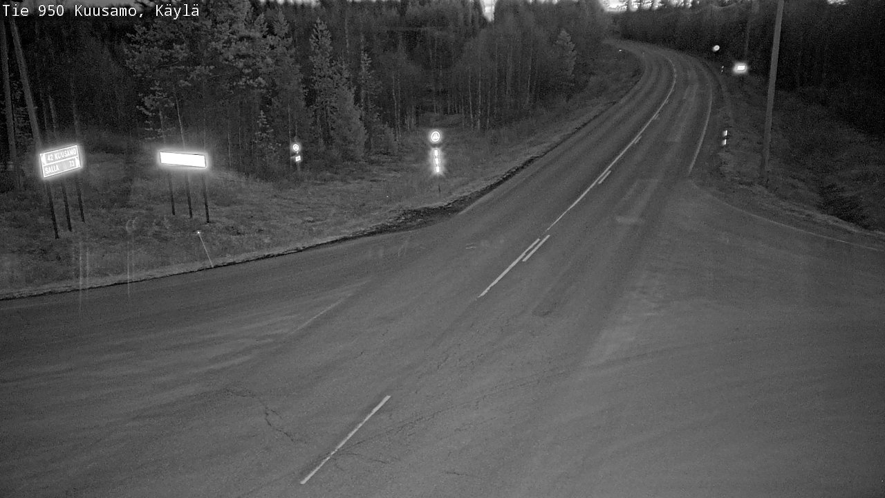 Weather Camera Image Road 950 Kuusamo, Käylä, Kuusamo, Pohjois-Pohjanmaa