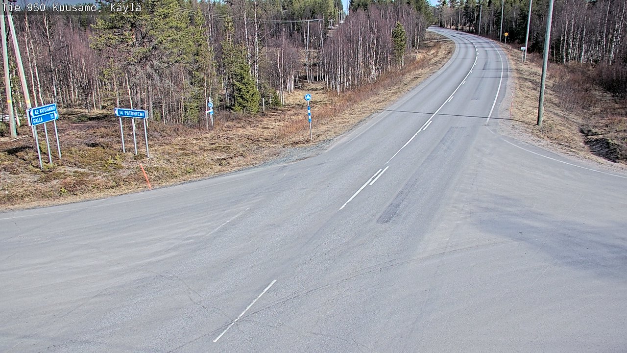 Kelikamerat Kuva Tie 950 Kuusamo, Käylä, Kuusamo, Pohjois-Pohjanmaa
