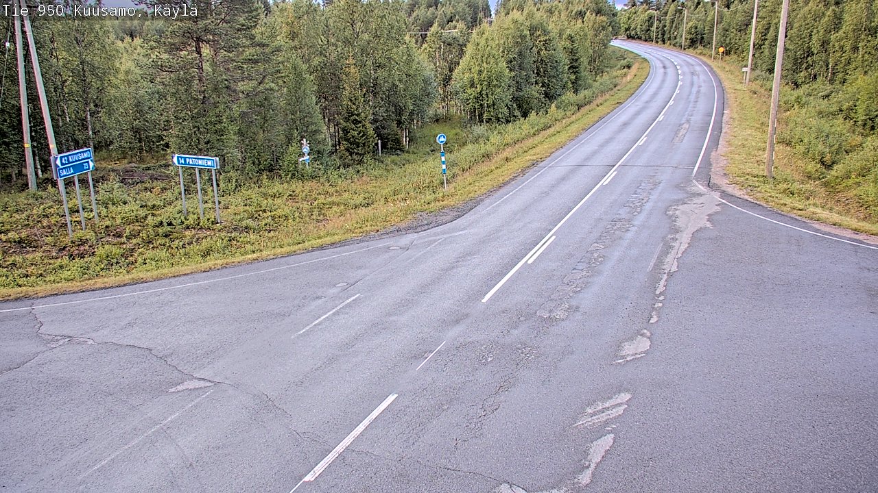 Kelikamerat Kuva Tie 950 Kuusamo, Käylä, Kuusamo, Pohjois-Pohjanmaa