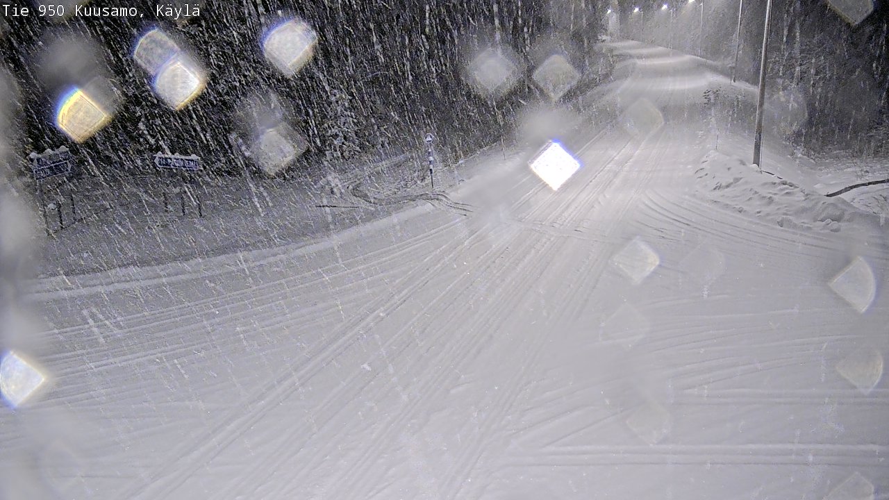 Weather Camera Image Road 950 Kuusamo, Käylä, Kuusamo, Pohjois-Pohjanmaa
