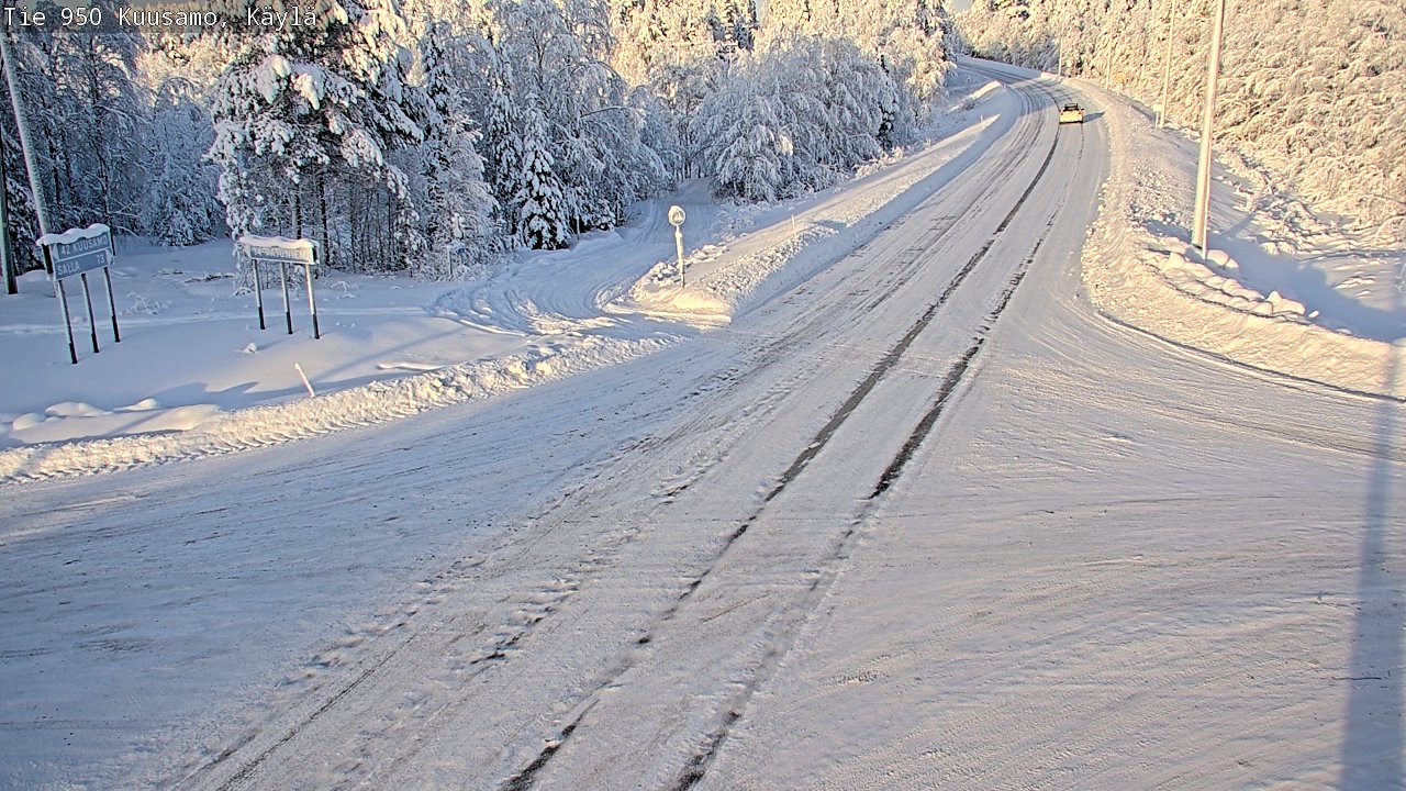 Weather Camera Image Väg 950 Kuusamo, Käylä, Kuusamo, Pohjois-Pohjanmaa