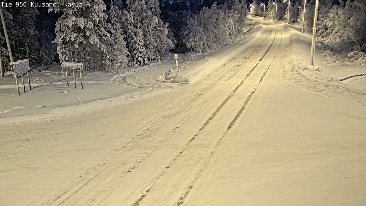 Weather Camera Image Road 950 Kuusamo, Käylä, Kuusamo, Pohjois-Pohjanmaa