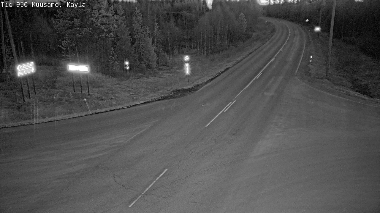Weather Camera Image Väg 950 Kuusamo, Käylä, Kuusamo, Pohjois-Pohjanmaa
