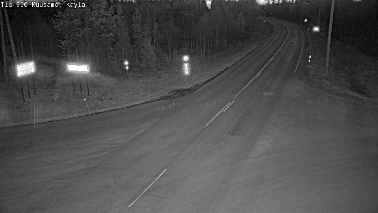 Weather Camera Image Väg 950 Kuusamo, Käylä, Kuusamo, Pohjois-Pohjanmaa