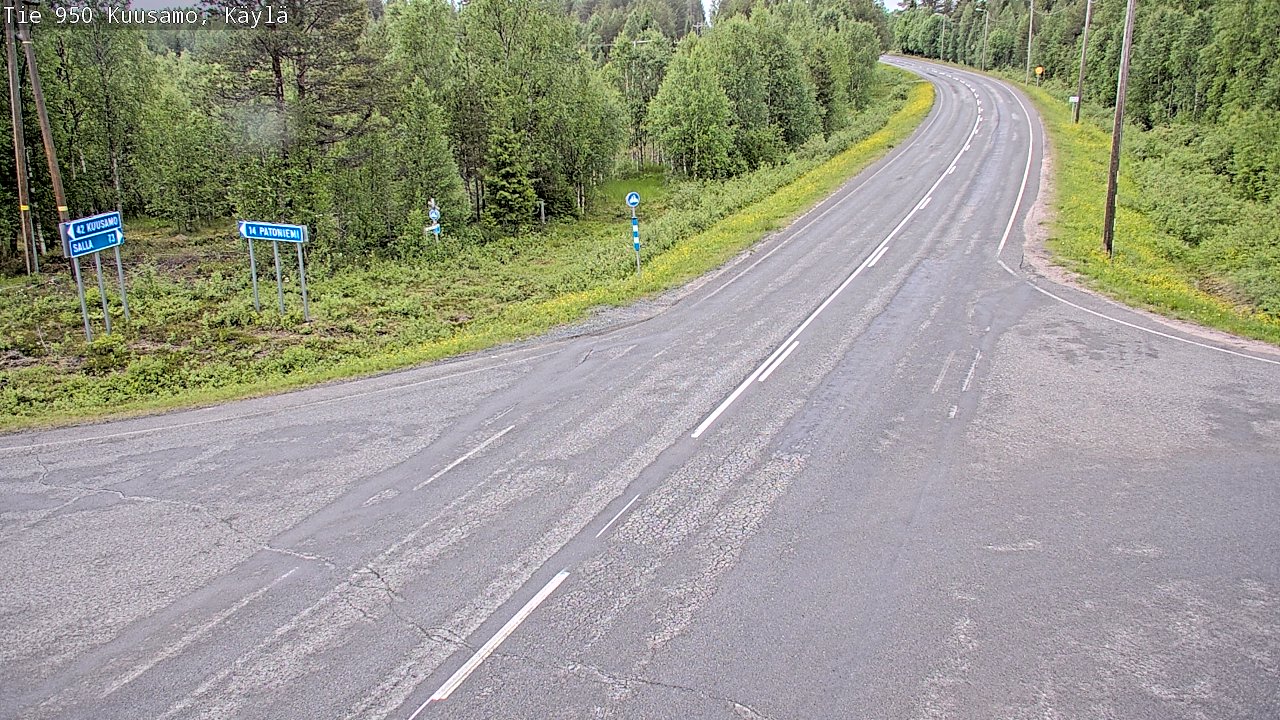 Kelikamerat Kuva Tie 950 Kuusamo, Käylä, Kuusamo, Pohjois-Pohjanmaa