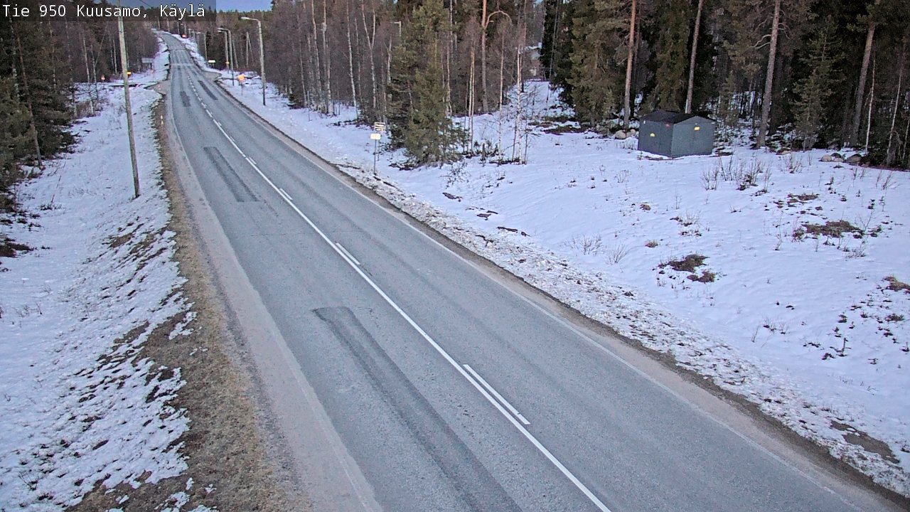 Weather Camera Image Väg 950 Kuusamo, Käylä, Kuusamo, Pohjois-Pohjanmaa