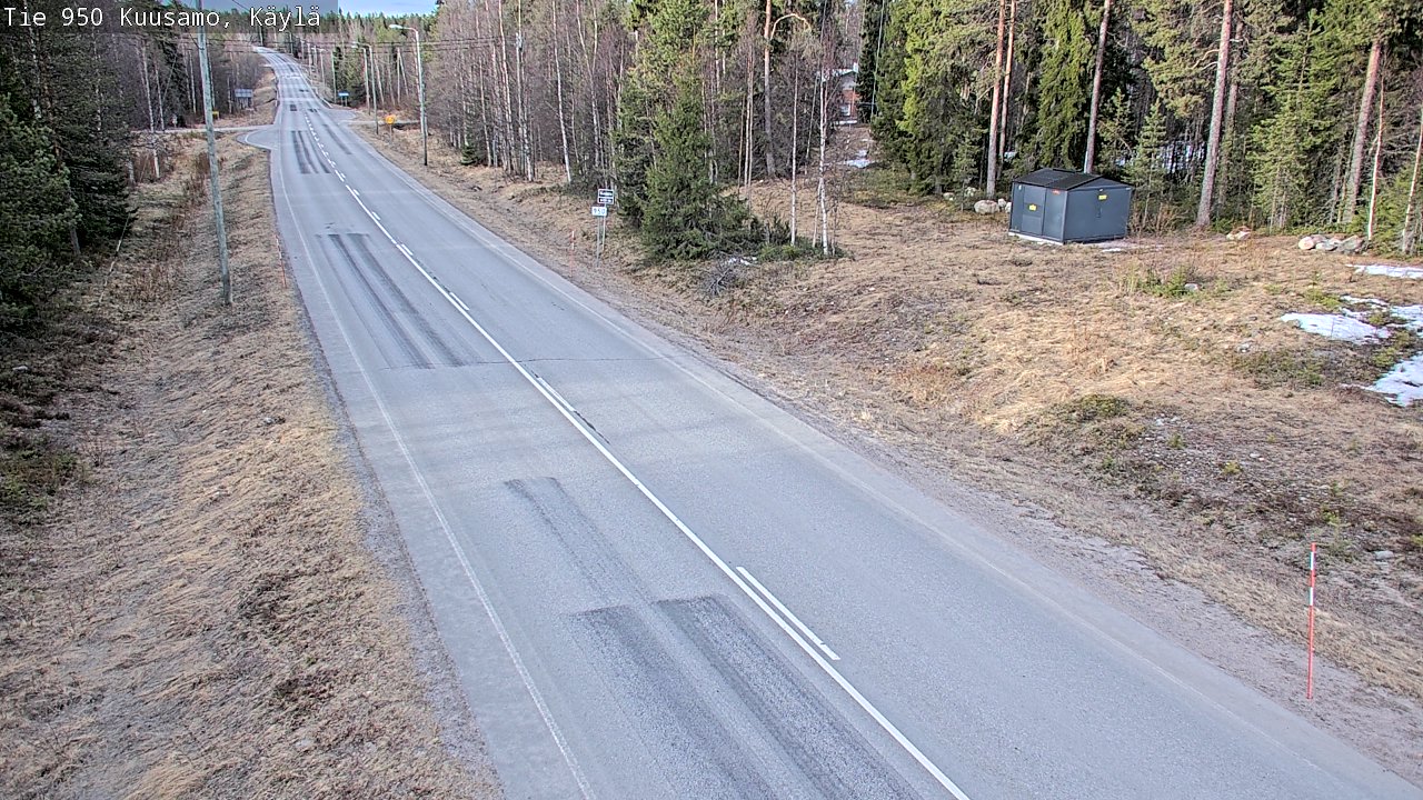 Weather Camera Image Väg 950 Kuusamo, Käylä, Kuusamo, Pohjois-Pohjanmaa