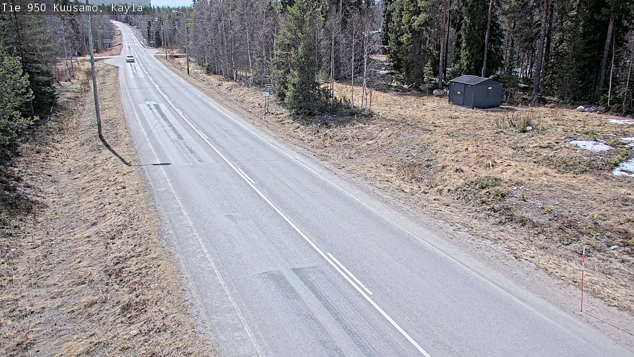 Weather Camera Image Väg 950 Kuusamo, Käylä, Kuusamo, Pohjois-Pohjanmaa