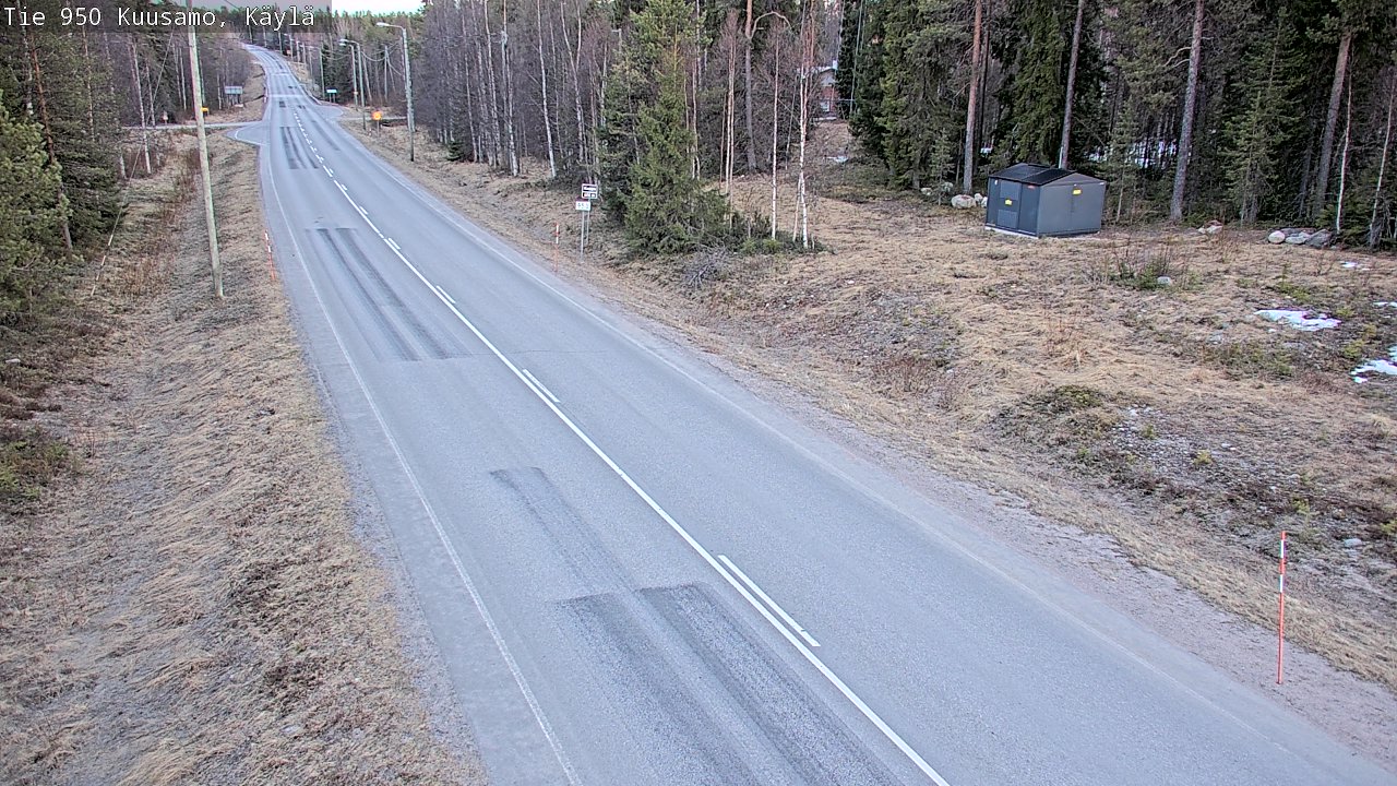 Weather Camera Image Väg 950 Kuusamo, Käylä, Kuusamo, Pohjois-Pohjanmaa
