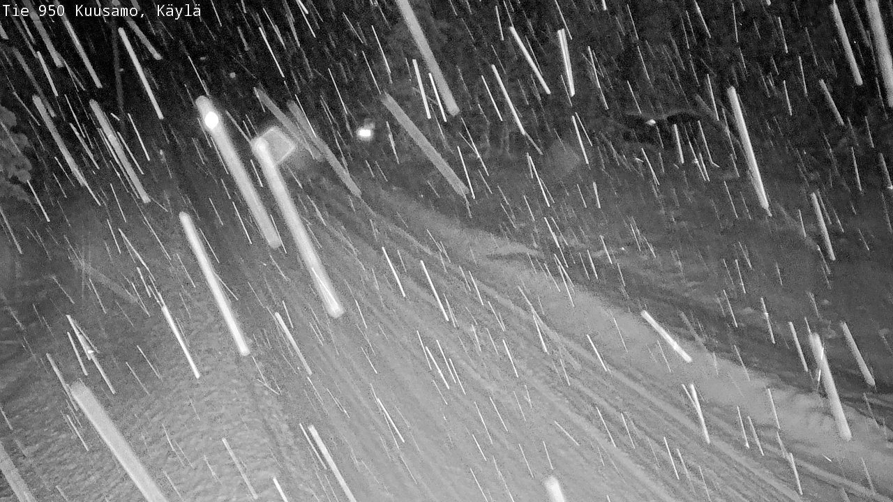 Weather Camera Image Väg 950 Kuusamo, Käylä, Kuusamo, Pohjois-Pohjanmaa