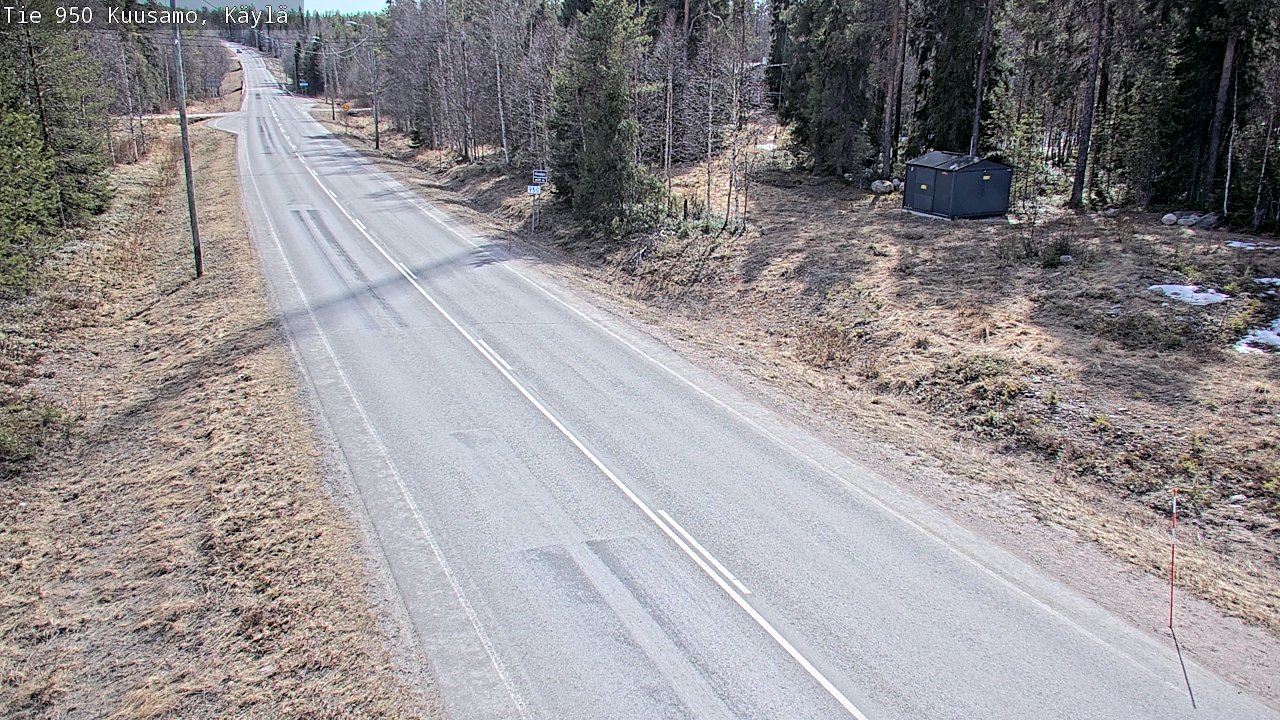Weather Camera Image Väg 950 Kuusamo, Käylä, Kuusamo, Pohjois-Pohjanmaa