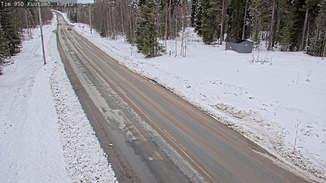 Weather Camera Image Väg 950 Kuusamo, Käylä, Kuusamo, Pohjois-Pohjanmaa