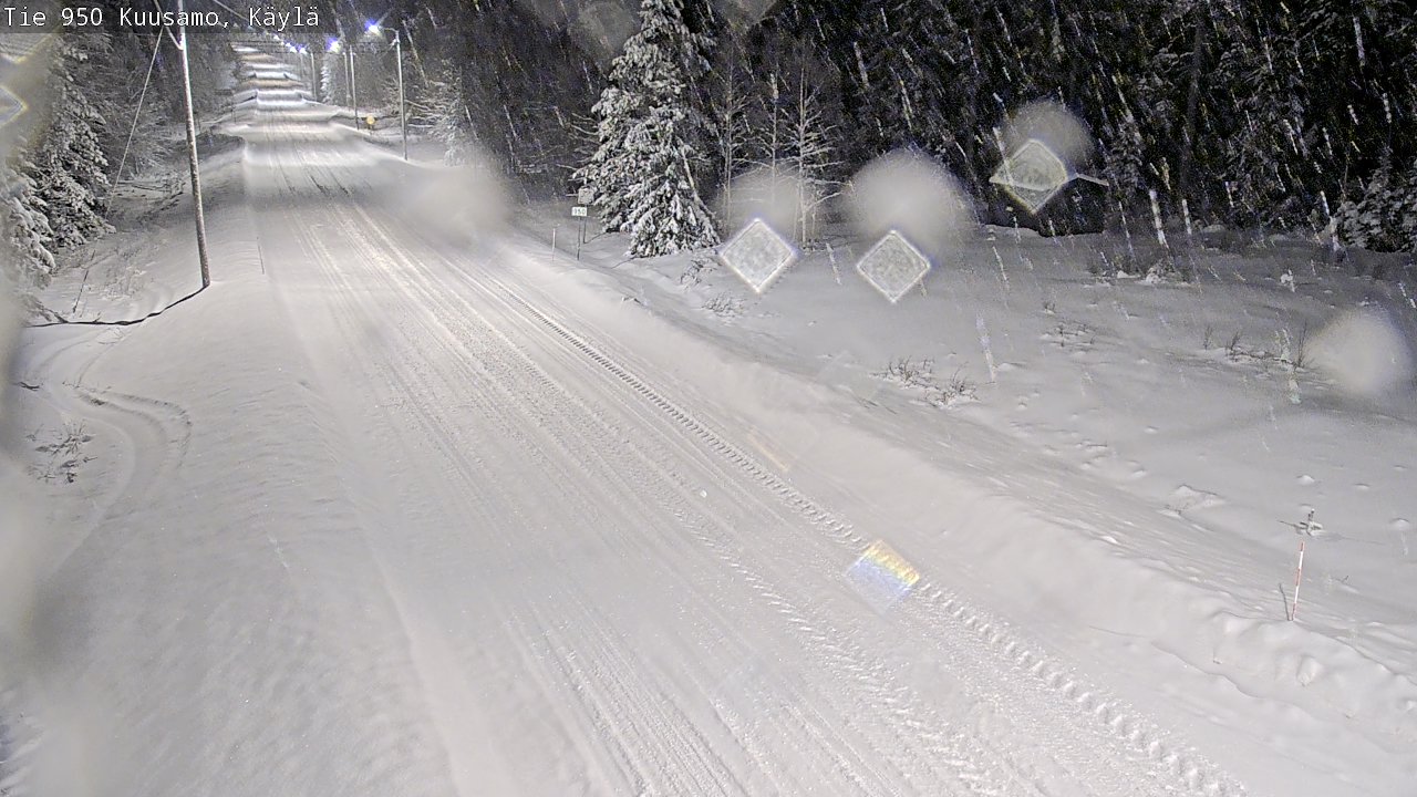 Weather Camera Image Väg 950 Kuusamo, Käylä, Kuusamo, Pohjois-Pohjanmaa