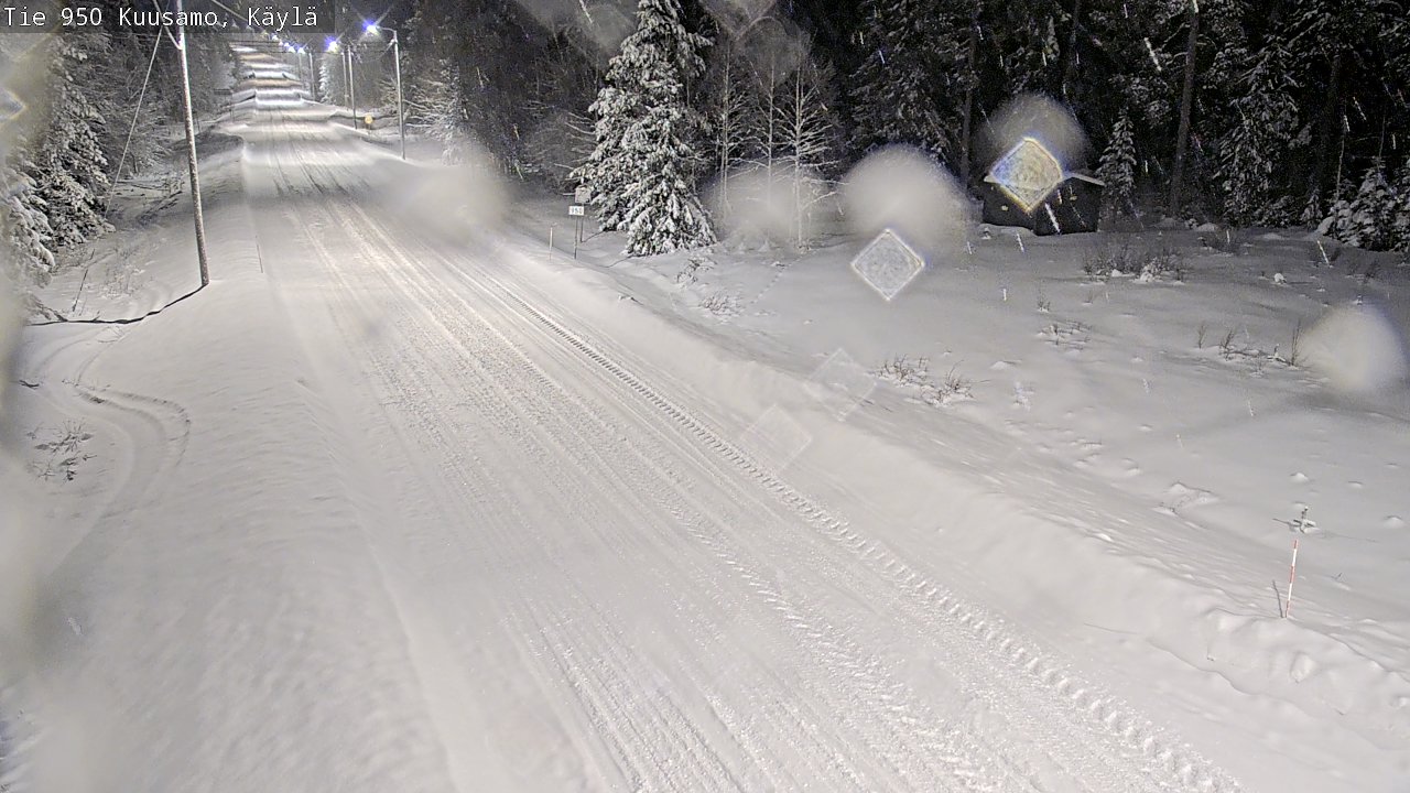 Weather Camera Image Väg 950 Kuusamo, Käylä, Kuusamo, Pohjois-Pohjanmaa