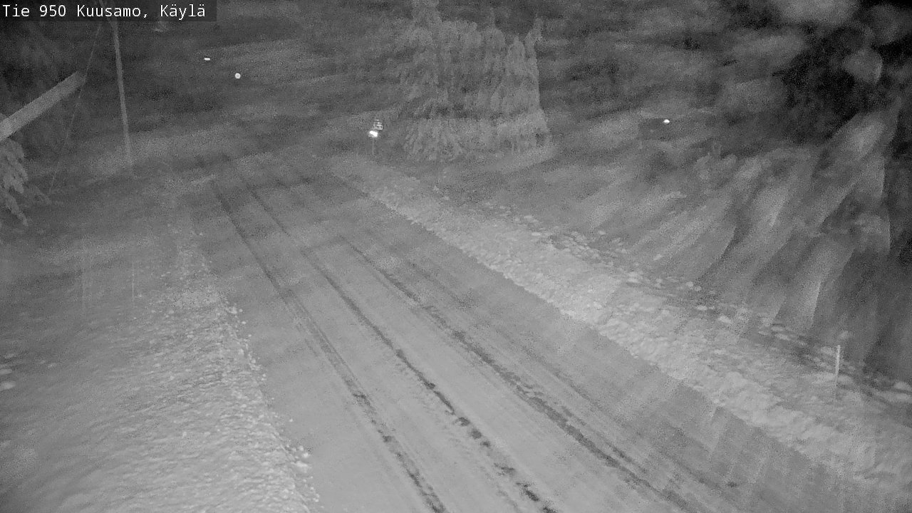 Weather Camera Image Väg 950 Kuusamo, Käylä, Kuusamo, Pohjois-Pohjanmaa