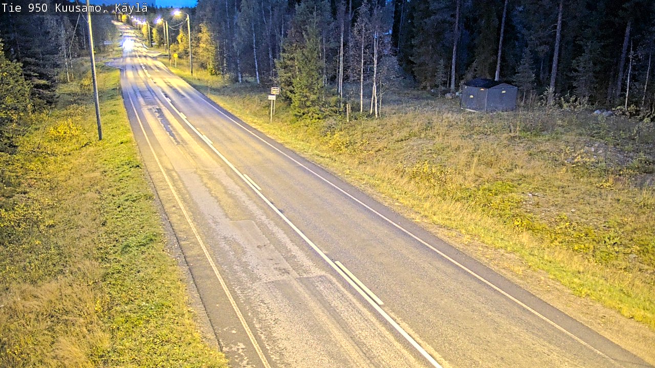 Weather Camera Image Road 950 Kuusamo, Käylä, Kuusamo, Pohjois-Pohjanmaa