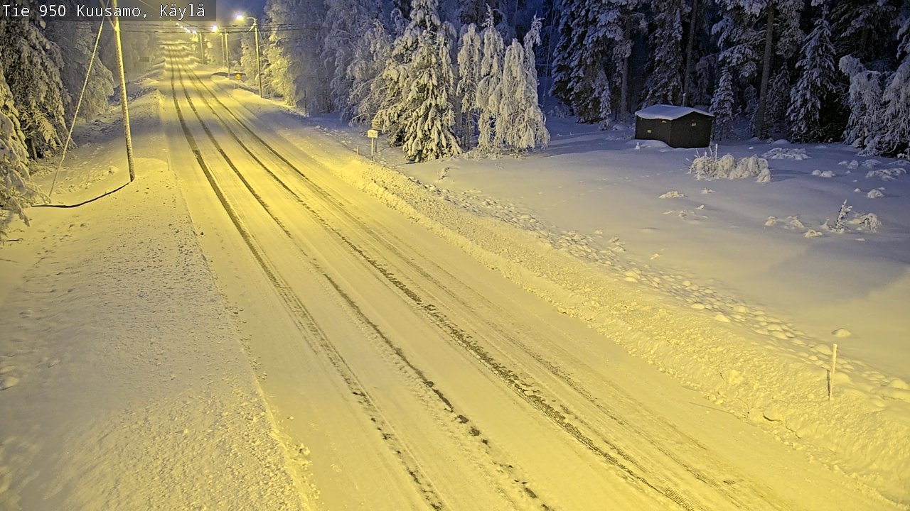 Weather Camera Image Väg 950 Kuusamo, Käylä, Kuusamo, Pohjois-Pohjanmaa