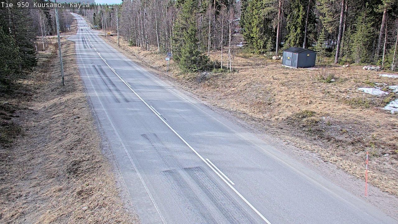 Weather Camera Image Väg 950 Kuusamo, Käylä, Kuusamo, Pohjois-Pohjanmaa