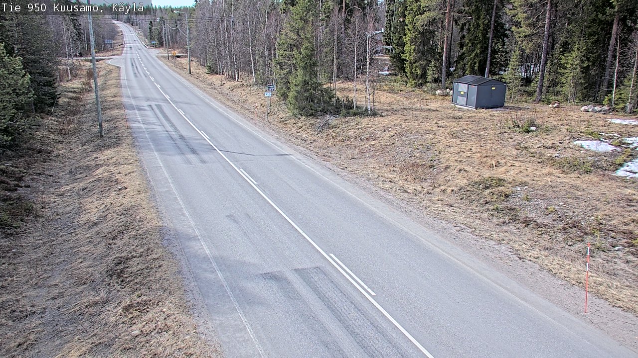 Weather Camera Image Väg 950 Kuusamo, Käylä, Kuusamo, Pohjois-Pohjanmaa
