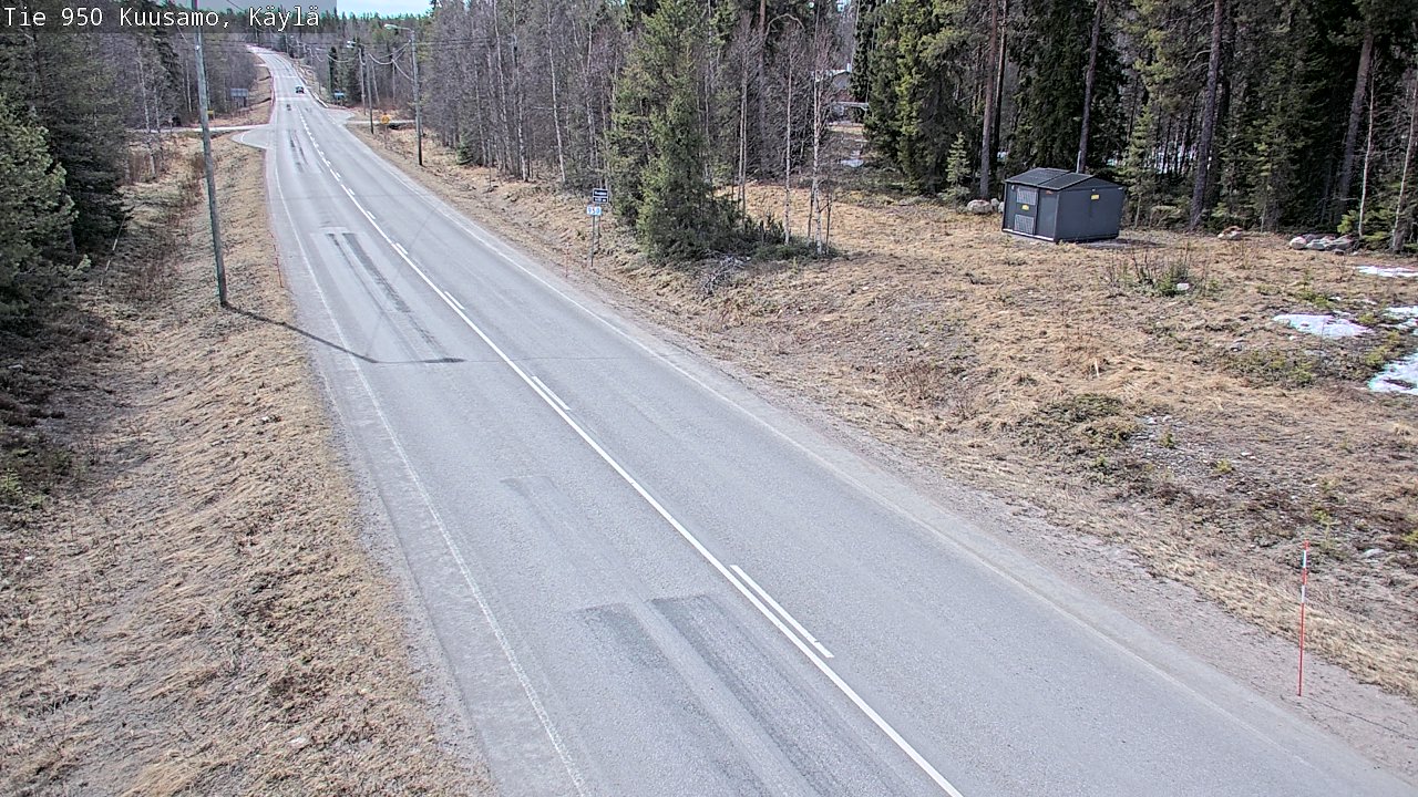 Weather Camera Image Väg 950 Kuusamo, Käylä, Kuusamo, Pohjois-Pohjanmaa