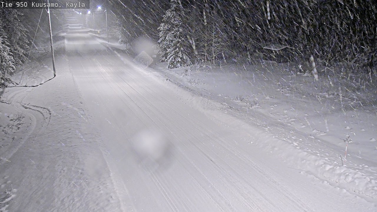 Weather Camera Image Väg 950 Kuusamo, Käylä, Kuusamo, Pohjois-Pohjanmaa