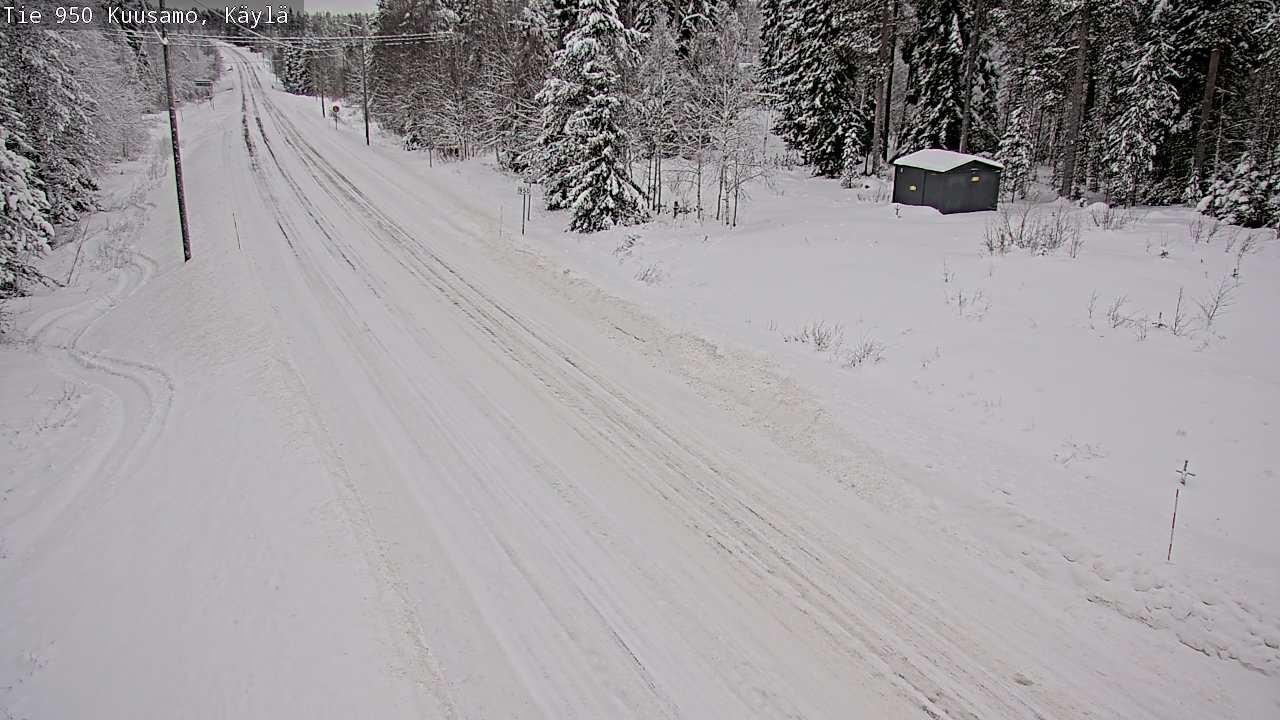 Weather Camera Image Väg 950 Kuusamo, Käylä, Kuusamo, Pohjois-Pohjanmaa