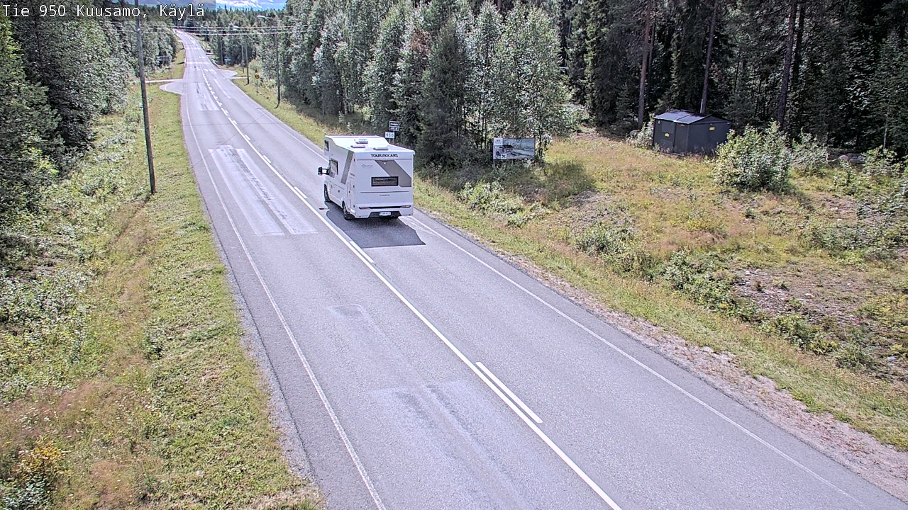 Weather Camera Image Väg 950 Kuusamo, Käylä, Kuusamo, Pohjois-Pohjanmaa