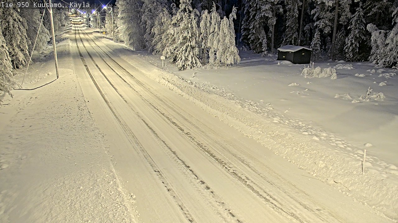 Weather Camera Image Väg 950 Kuusamo, Käylä, Kuusamo, Pohjois-Pohjanmaa
