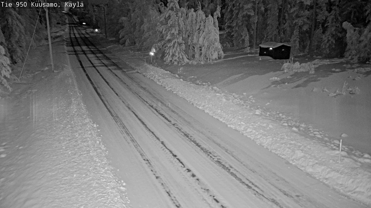 Weather Camera Image Väg 950 Kuusamo, Käylä, Kuusamo, Pohjois-Pohjanmaa