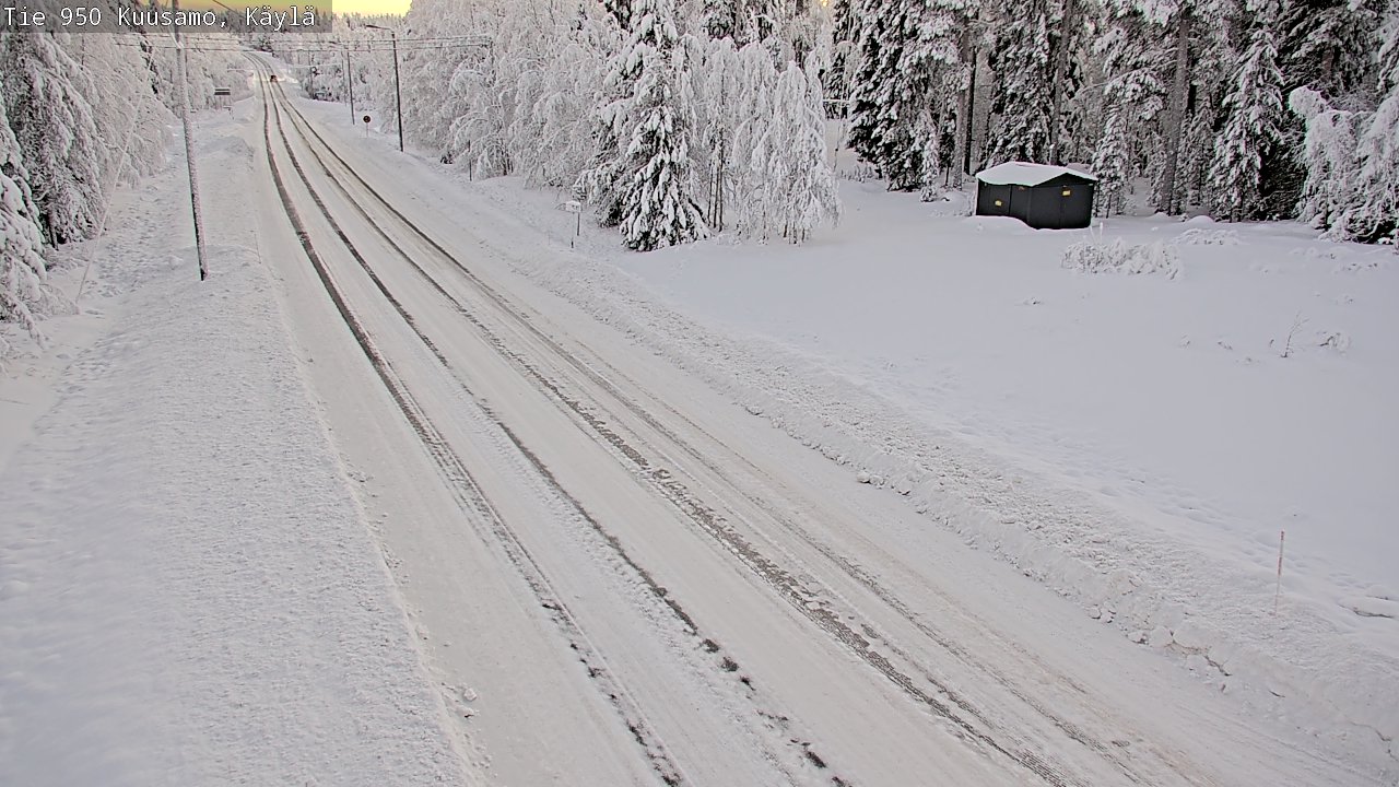 Weather Camera Image Road 950 Kuusamo, Käylä, Kuusamo, Pohjois-Pohjanmaa