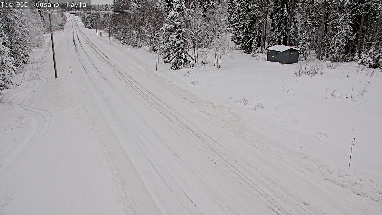 Weather Camera Image Väg 950 Kuusamo, Käylä, Kuusamo, Pohjois-Pohjanmaa