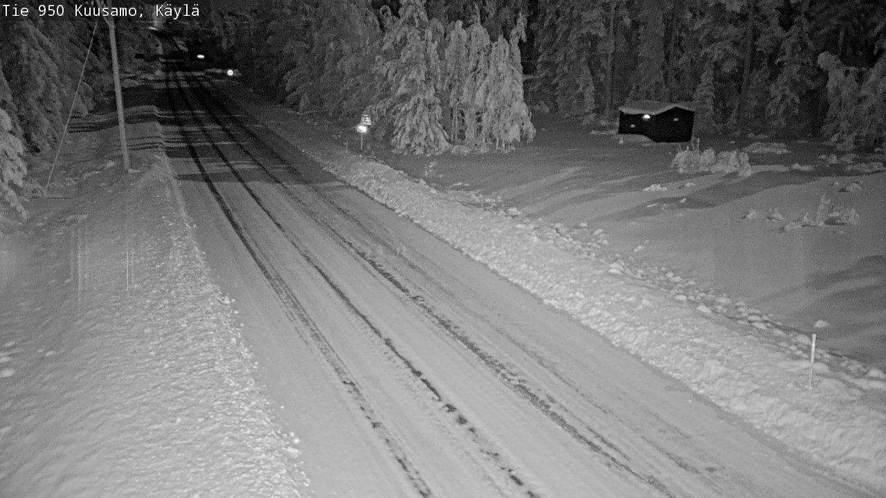 Weather Camera Image Väg 950 Kuusamo, Käylä, Kuusamo, Pohjois-Pohjanmaa