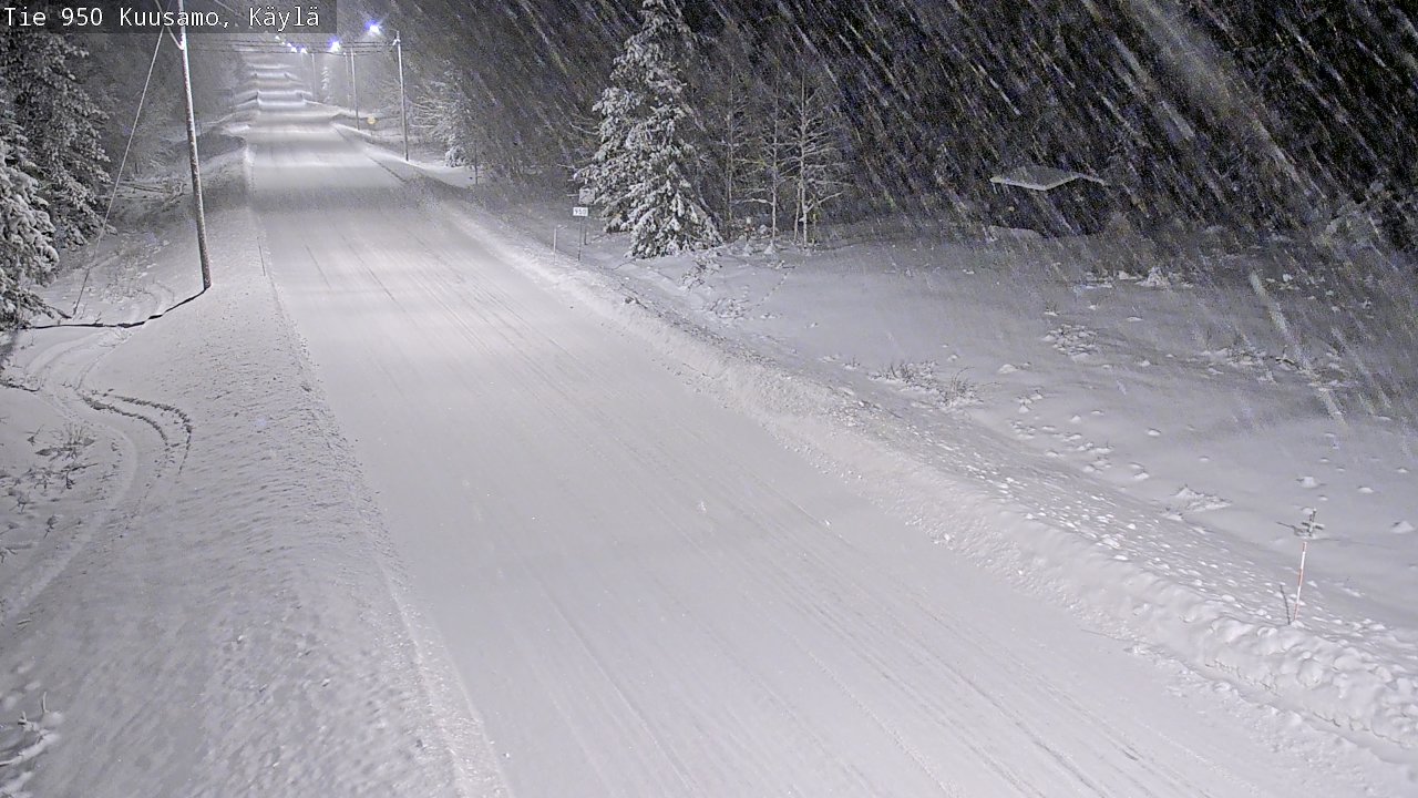 Weather Camera Image Väg 950 Kuusamo, Käylä, Kuusamo, Pohjois-Pohjanmaa