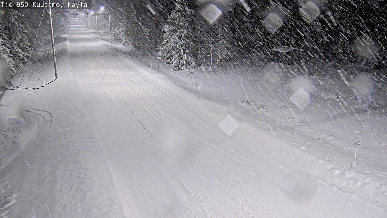 Weather Camera Image Väg 950 Kuusamo, Käylä, Kuusamo, Pohjois-Pohjanmaa