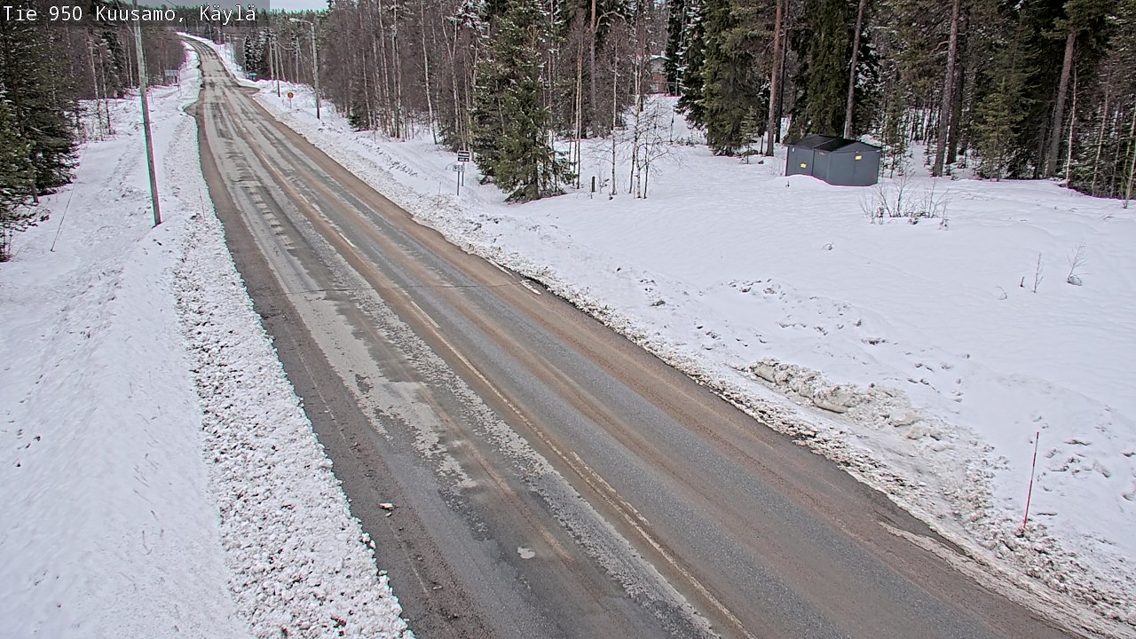 Weather Camera Image Väg 950 Kuusamo, Käylä, Kuusamo, Pohjois-Pohjanmaa