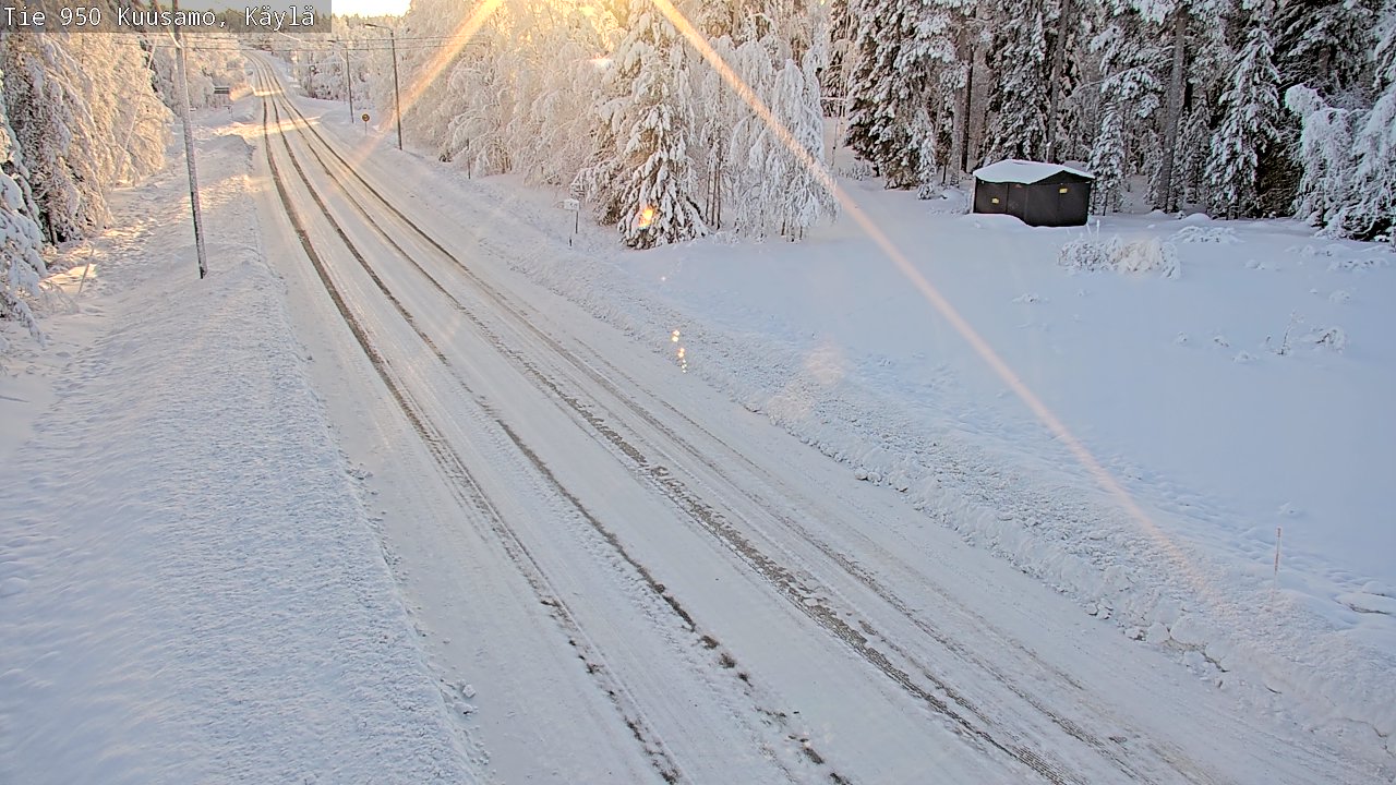 Weather Camera Image Väg 950 Kuusamo, Käylä, Kuusamo, Pohjois-Pohjanmaa
