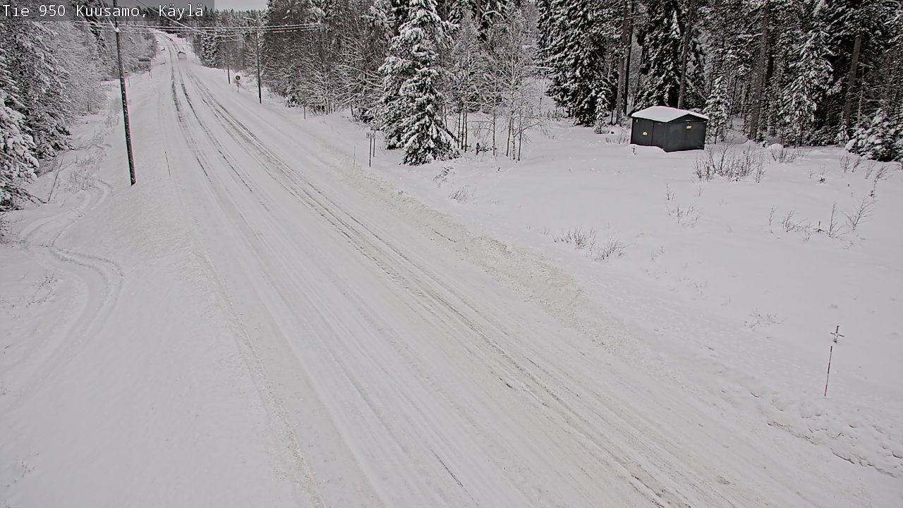 Weather Camera Image Väg 950 Kuusamo, Käylä, Kuusamo, Pohjois-Pohjanmaa