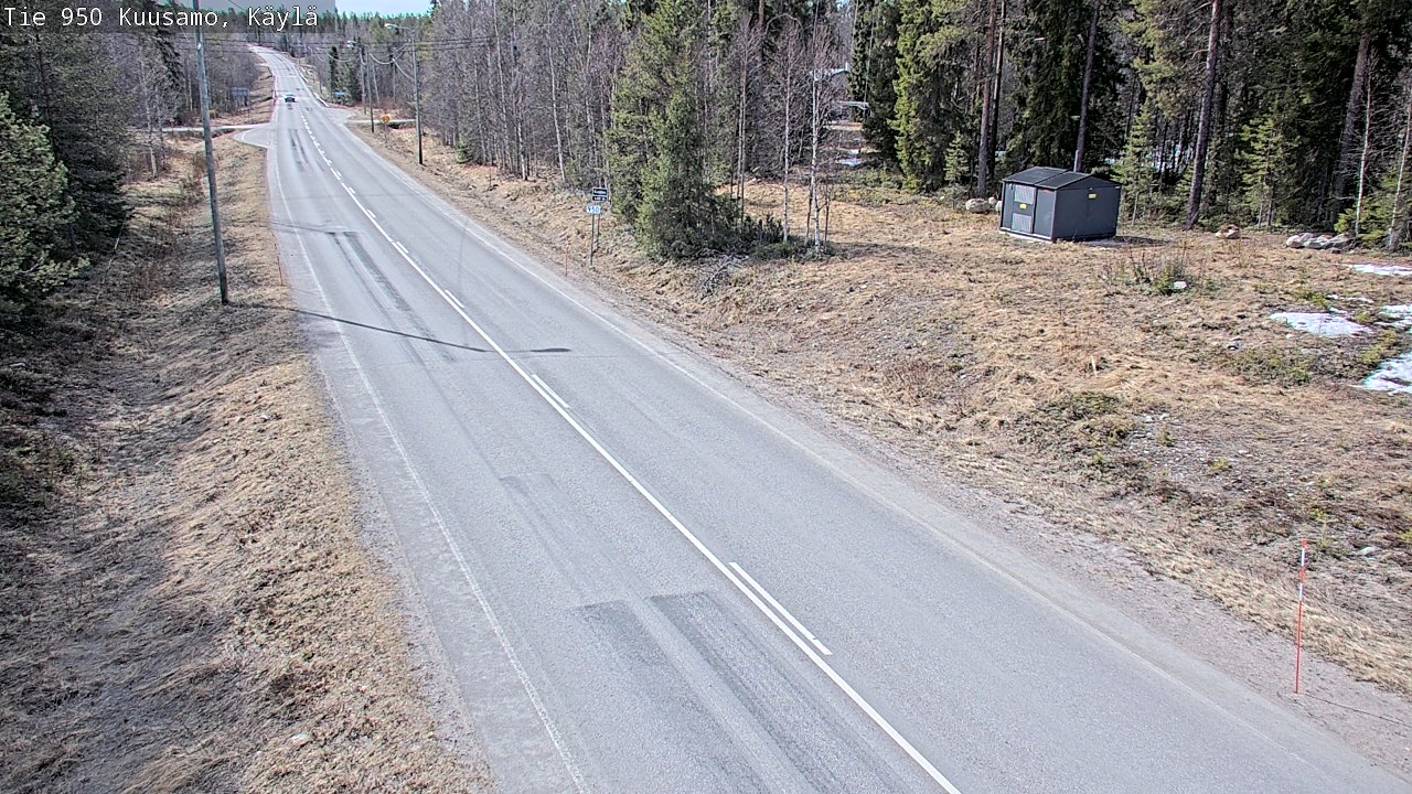 Weather Camera Image Väg 950 Kuusamo, Käylä, Kuusamo, Pohjois-Pohjanmaa