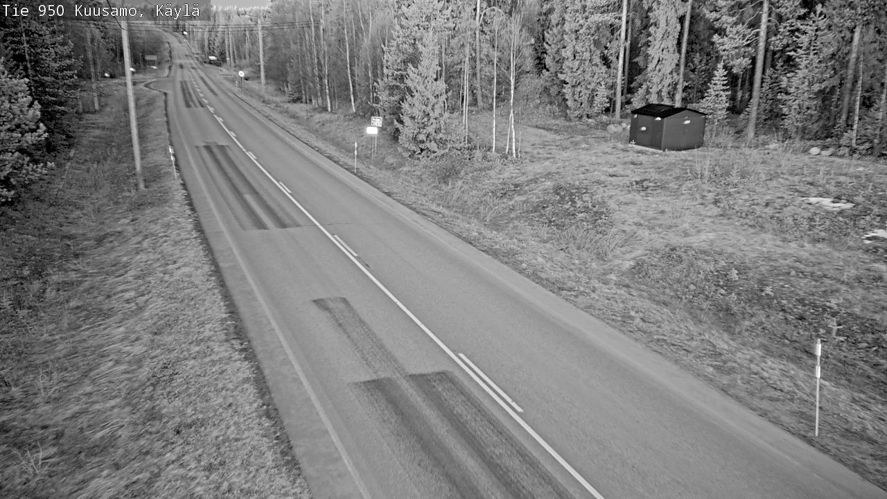 Weather Camera Image Väg 950 Kuusamo, Käylä, Kuusamo, Pohjois-Pohjanmaa