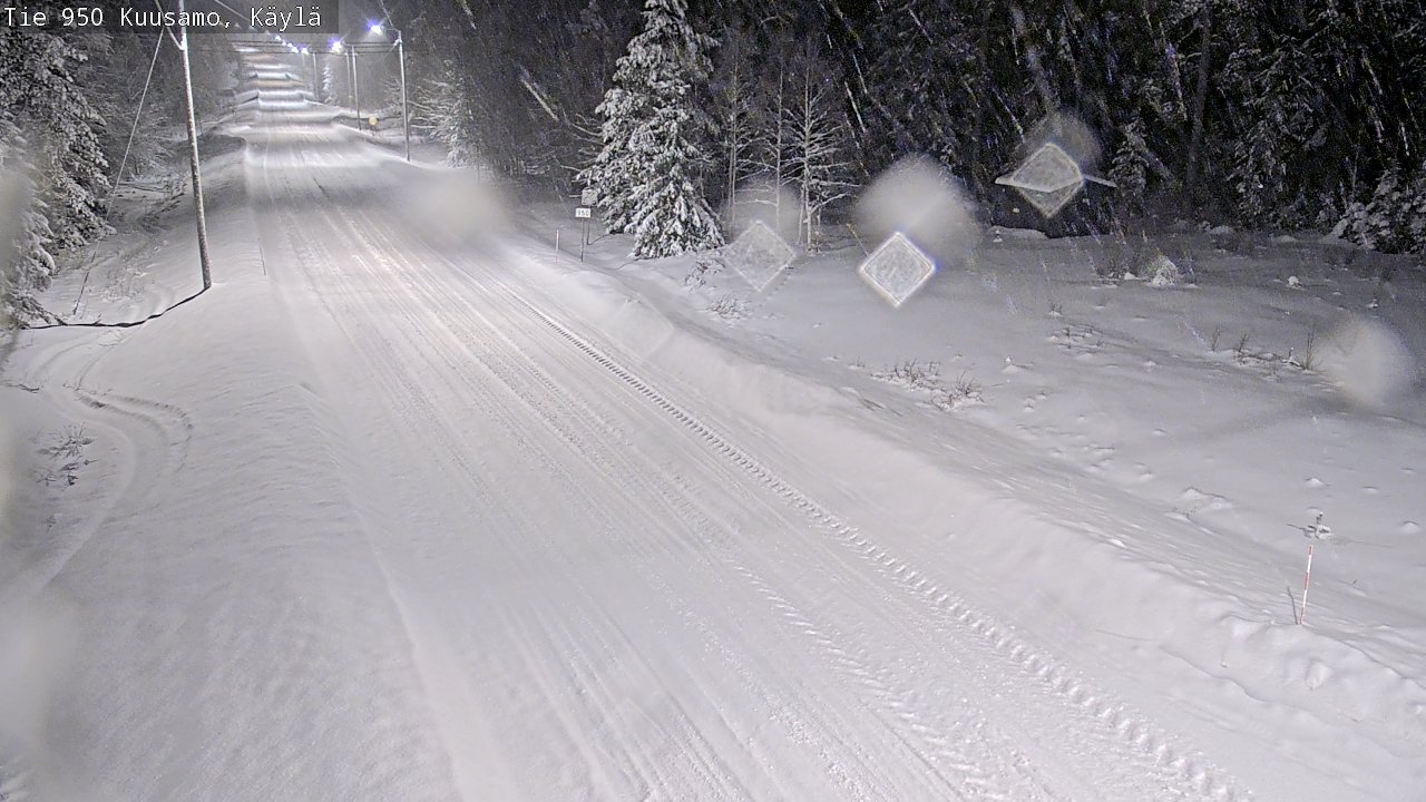 Weather Camera Image Väg 950 Kuusamo, Käylä, Kuusamo, Pohjois-Pohjanmaa