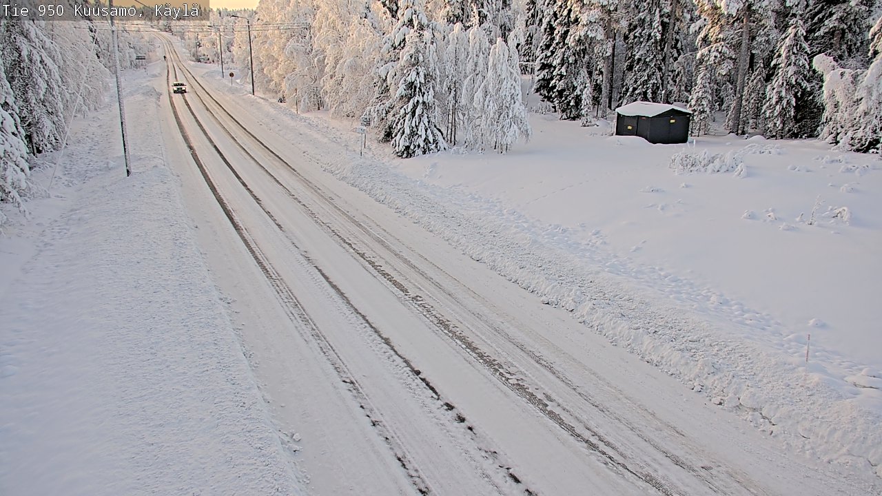Weather Camera Image Väg 950 Kuusamo, Käylä, Kuusamo, Pohjois-Pohjanmaa