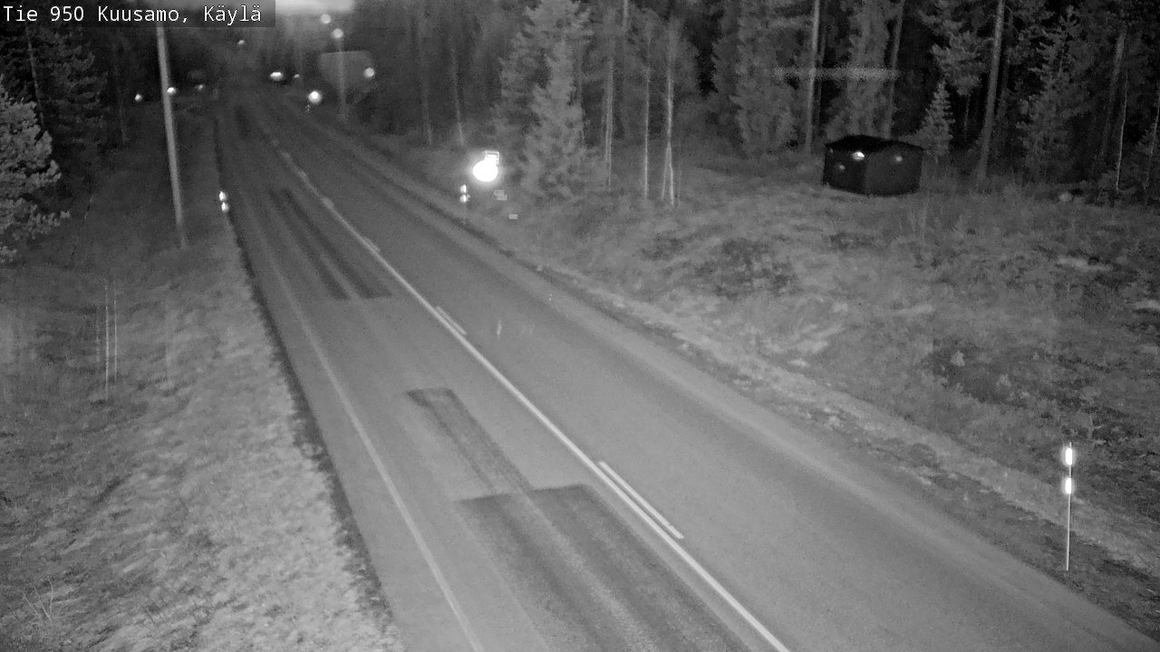 Weather Camera Image Väg 950 Kuusamo, Käylä, Kuusamo, Pohjois-Pohjanmaa