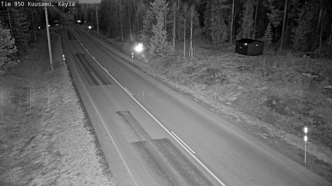 Weather Camera Image Väg 950 Kuusamo, Käylä, Kuusamo, Pohjois-Pohjanmaa