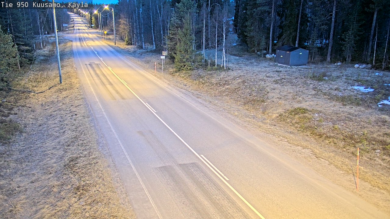 Weather Camera Image Väg 950 Kuusamo, Käylä, Kuusamo, Pohjois-Pohjanmaa