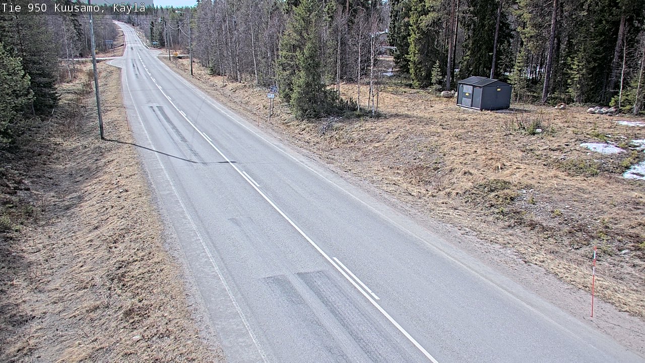 Weather Camera Image Väg 950 Kuusamo, Käylä, Kuusamo, Pohjois-Pohjanmaa