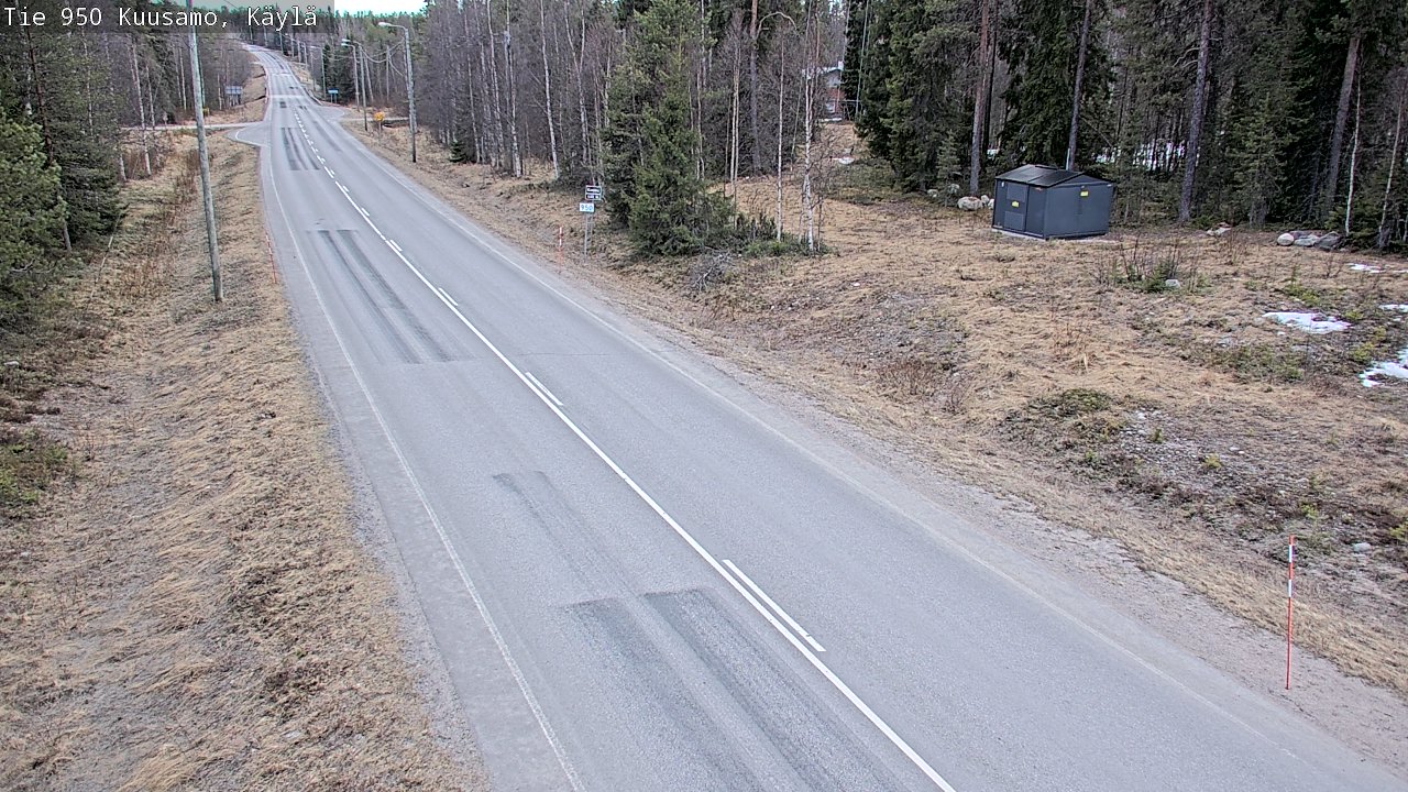 Weather Camera Image Väg 950 Kuusamo, Käylä, Kuusamo, Pohjois-Pohjanmaa