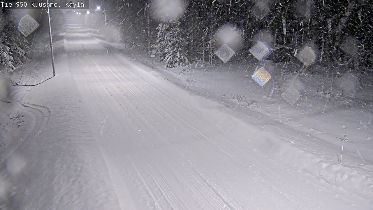 Weather Camera Image Väg 950 Kuusamo, Käylä, Kuusamo, Pohjois-Pohjanmaa