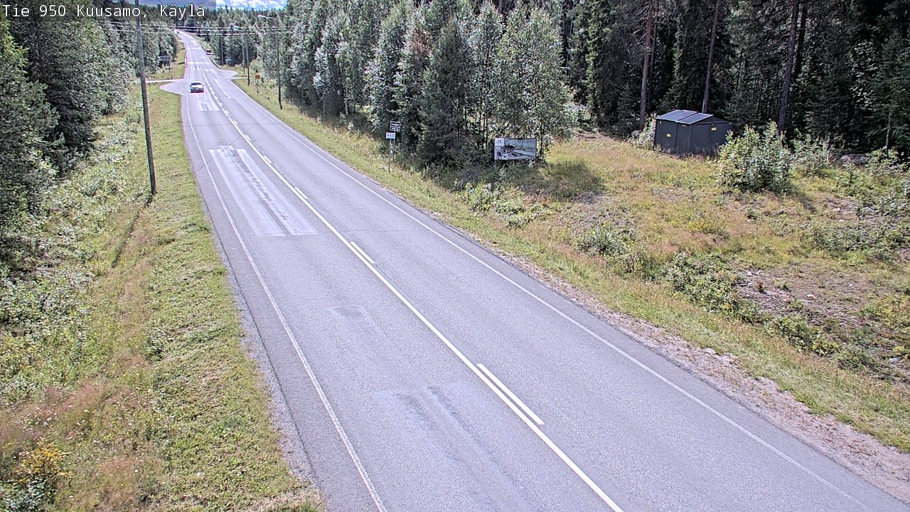 Weather Camera Image Väg 950 Kuusamo, Käylä, Kuusamo, Pohjois-Pohjanmaa