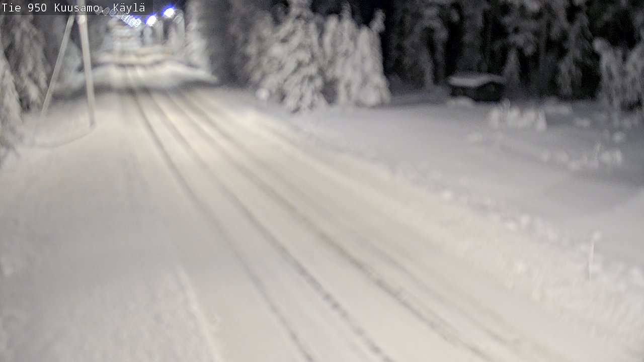 Weather Camera Image Väg 950 Kuusamo, Käylä, Kuusamo, Pohjois-Pohjanmaa